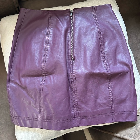 Free People Dresses & Skirts - Free people modern femme vegan leather mini skirt size 0